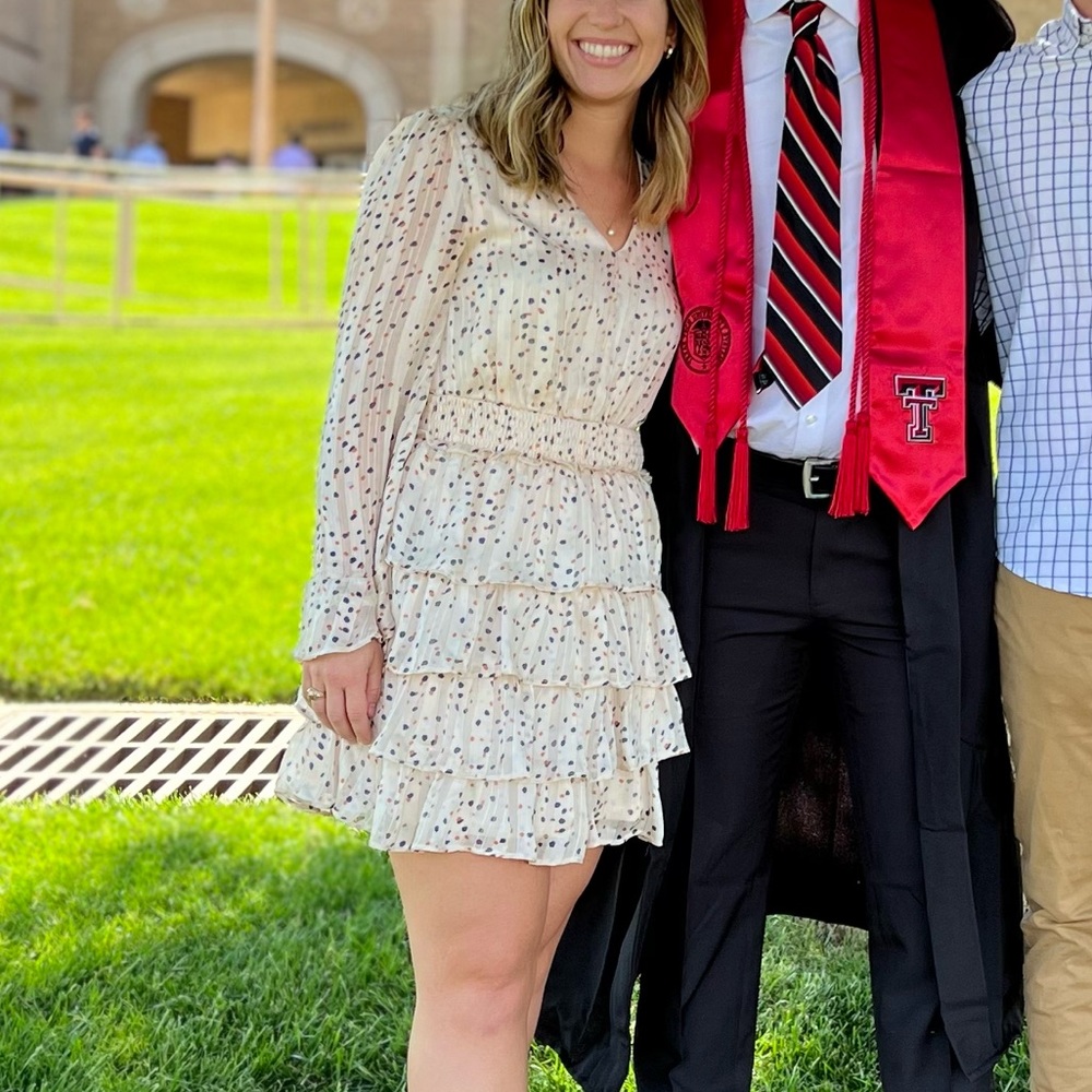 Pink Lily confetti dress in small